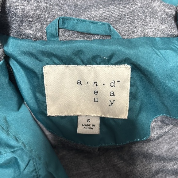 A New Day Teal windbreaker Jacket - Picture 4 of 6